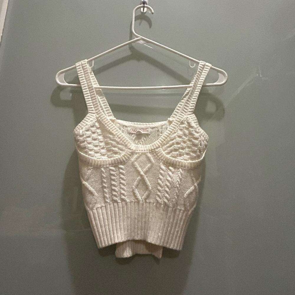 Cloud Ten Ivory Taylor Sweater Tank
